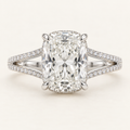 The Evrenne — 2.25ct Elongated Cushion Split-Shank front view